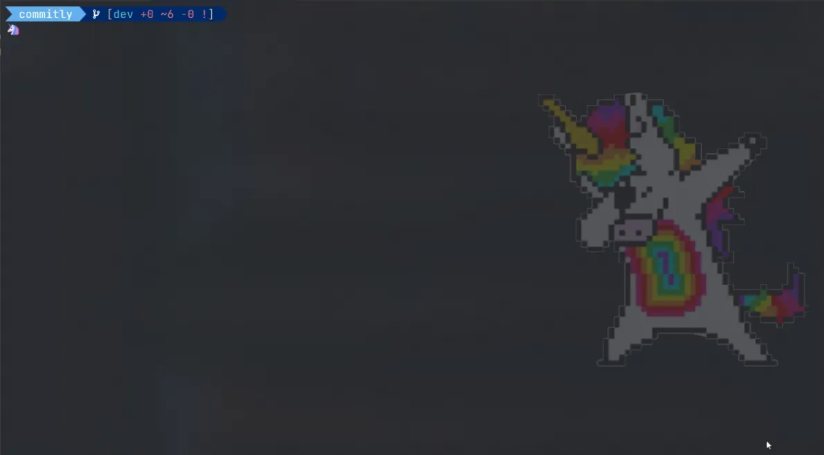 Commitly demo in cli